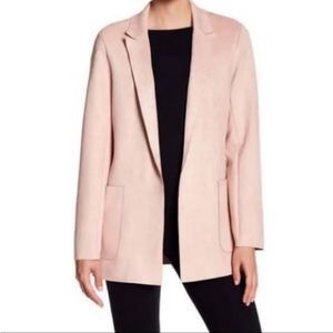 JOAN VASS Pink Suede Jacket Size XS
